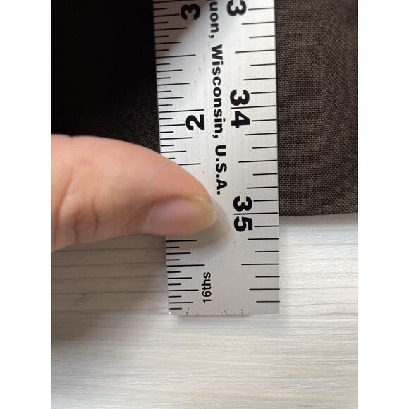 Womens Lindsay Dress Pants 18 Long Brown Stretch Trouser Bootcut Career Zip Fly - Picture 4 of 9